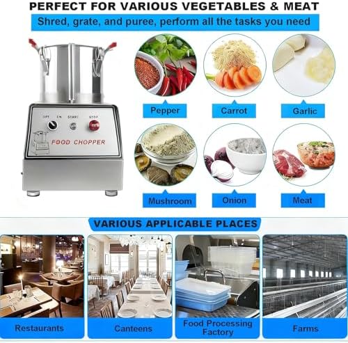 Electric Commercial Food Processor β Multi-Function Kitchen Appliance