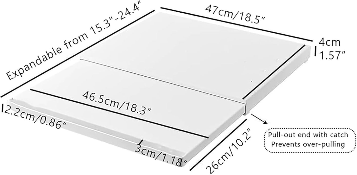 Space-Saving Microwave Pull-Out Storage Rack π΄