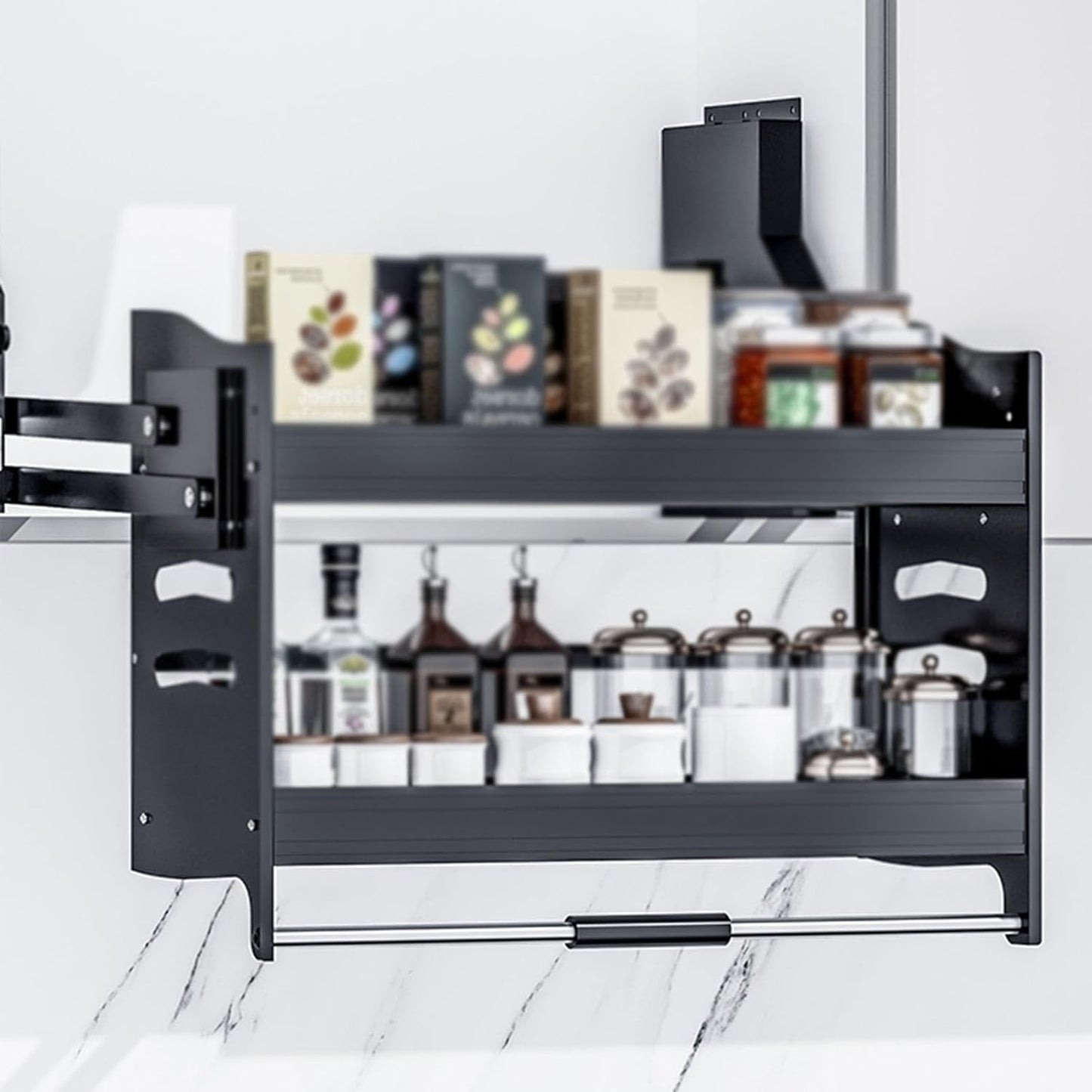 Pull-Down Kitchen Cabinet Organizer π½οΈπ§° Space-Saving Rack