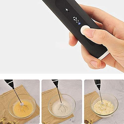 Electric Milk Frother & Hand Whisk ☕🍳