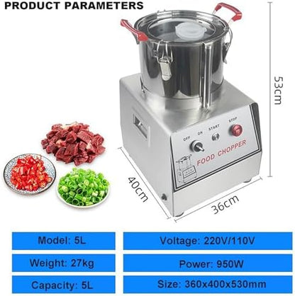 Electric Commercial Food Processor – Multi-Function Kitchen Appliance