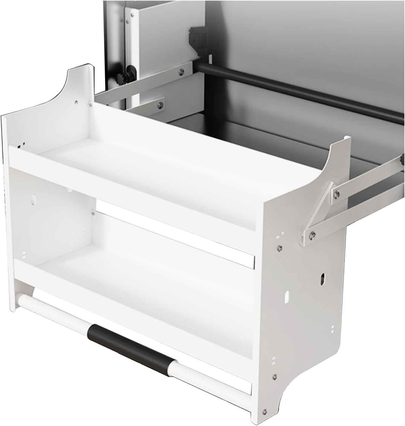 Pull-Down Kitchen Organizer 🏠🍽️ Space-Saving Storage Rack
