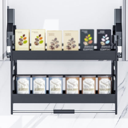 Pull-Down Kitchen Cabinet Organizer 🍽️🧰 Space-Saving Rack