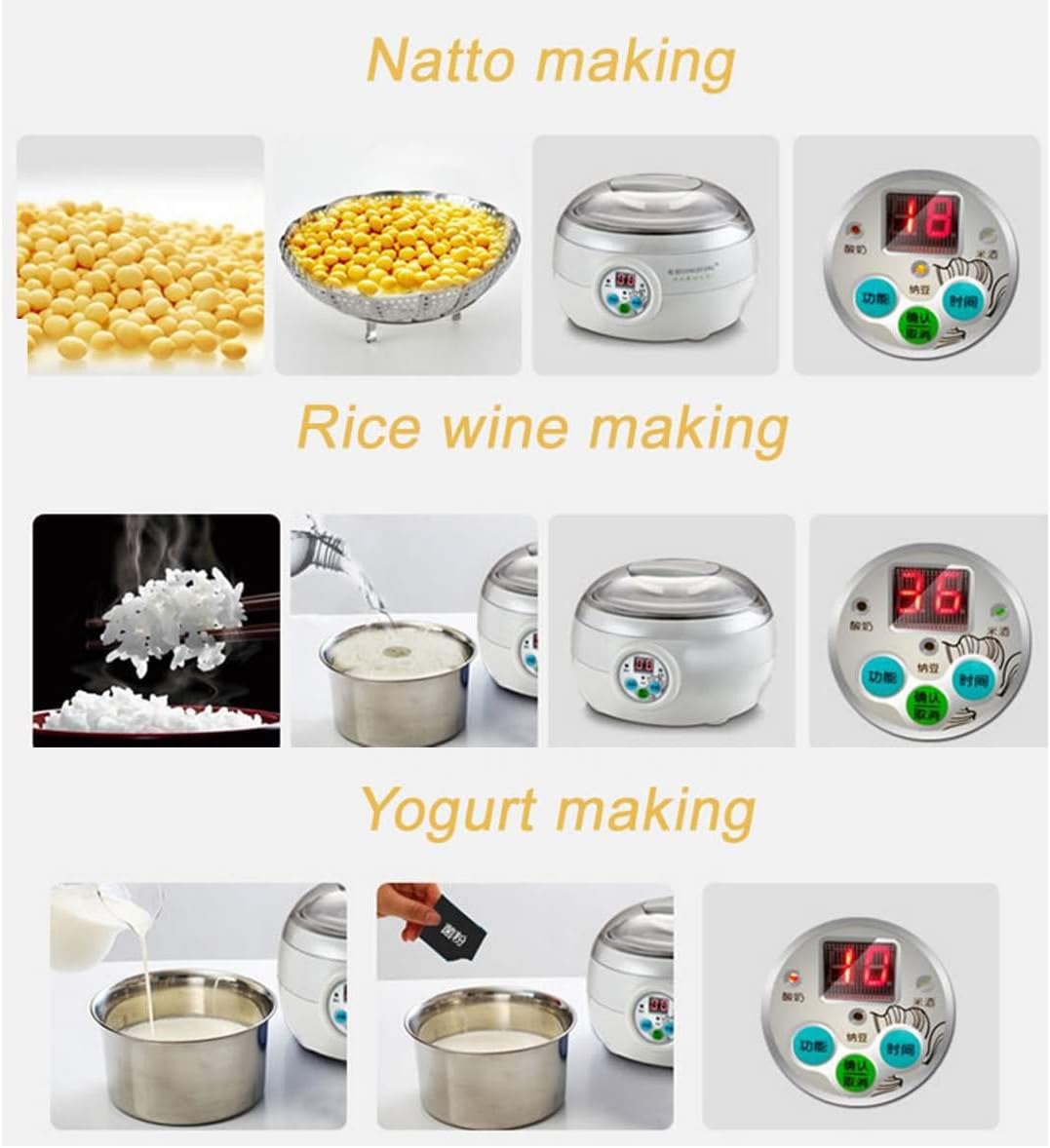 Electric Automatic Yogurt Maker – Home Fermentation Appliance 🥛🍶