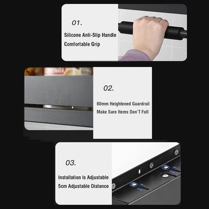 Pull-Down Kitchen Organizer 🏠🍽️ Space-Saving Storage Rack